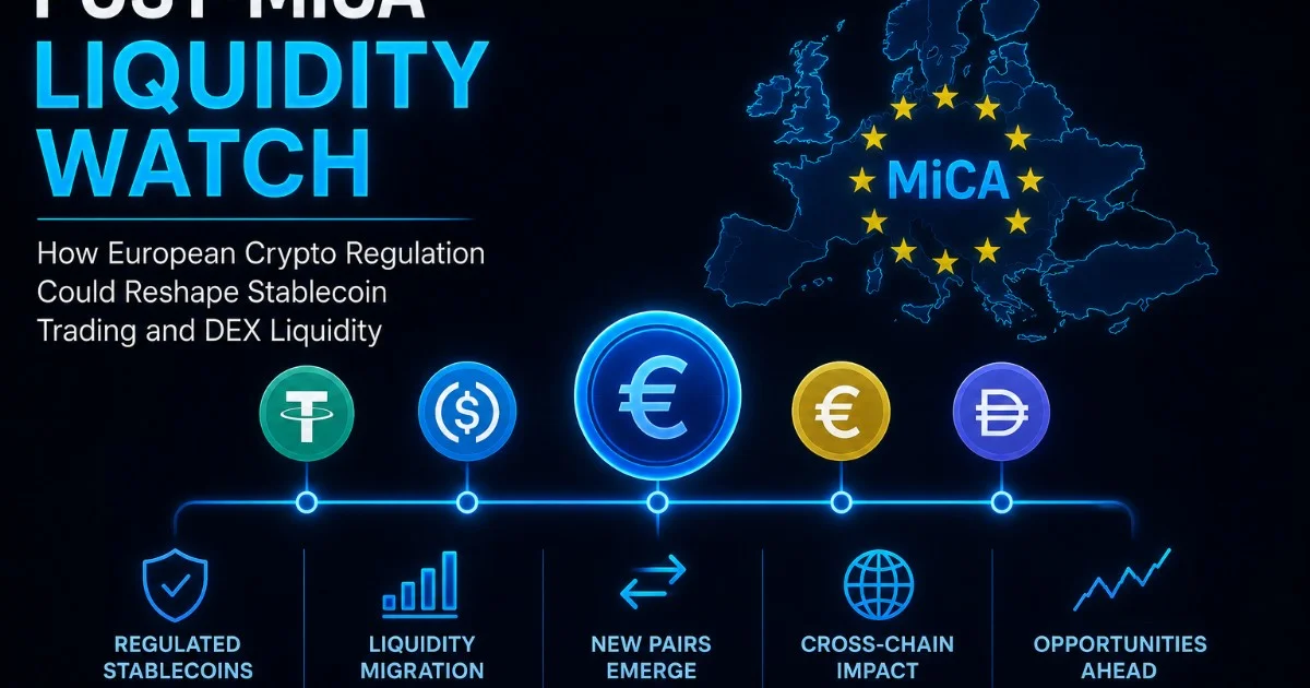 Post-MiCA Liquidity Watch: How European Crypto Regulation Could Reshape Stablecoin Trading