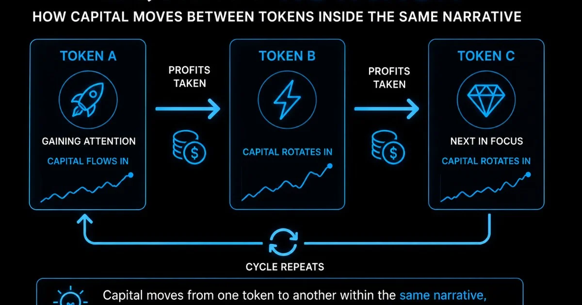 Liquidity Rotation: How Capital Moves Between Tokens Inside the Same Narrative