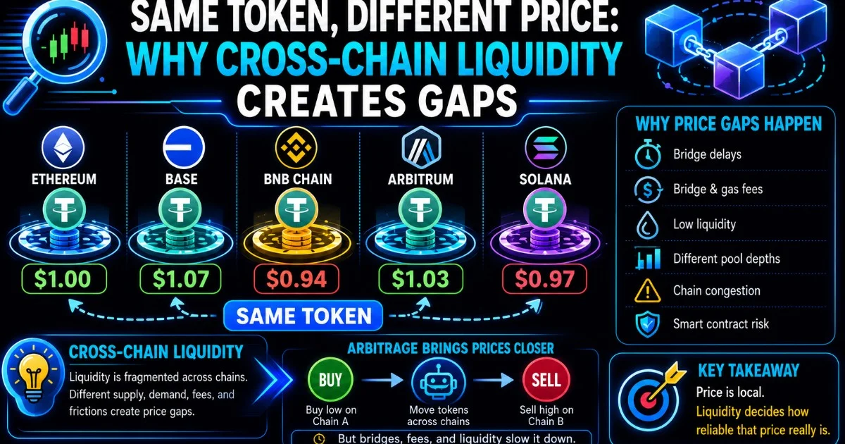 Same Token, Different Price: Why Cross-Chain Liquidity Creates Gaps