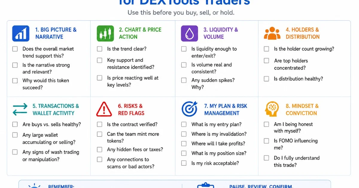 DEXTools trading process infographic summary