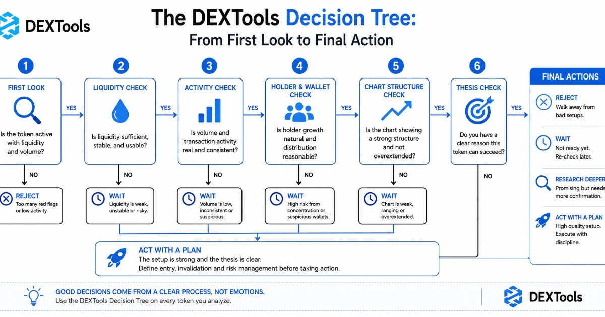 DEXTools trading process infographic summary