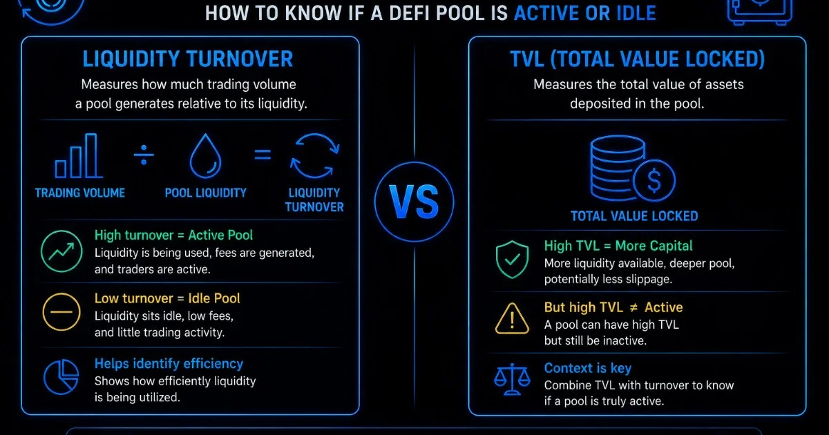 Liquidity Turnover vs TVL: How to Know If a DeFi Pool Is Active or Idle