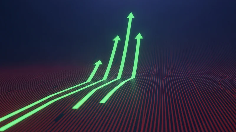 Trading chart highlighting small-cap altcoins posting double-digit gains against a falling crypto market