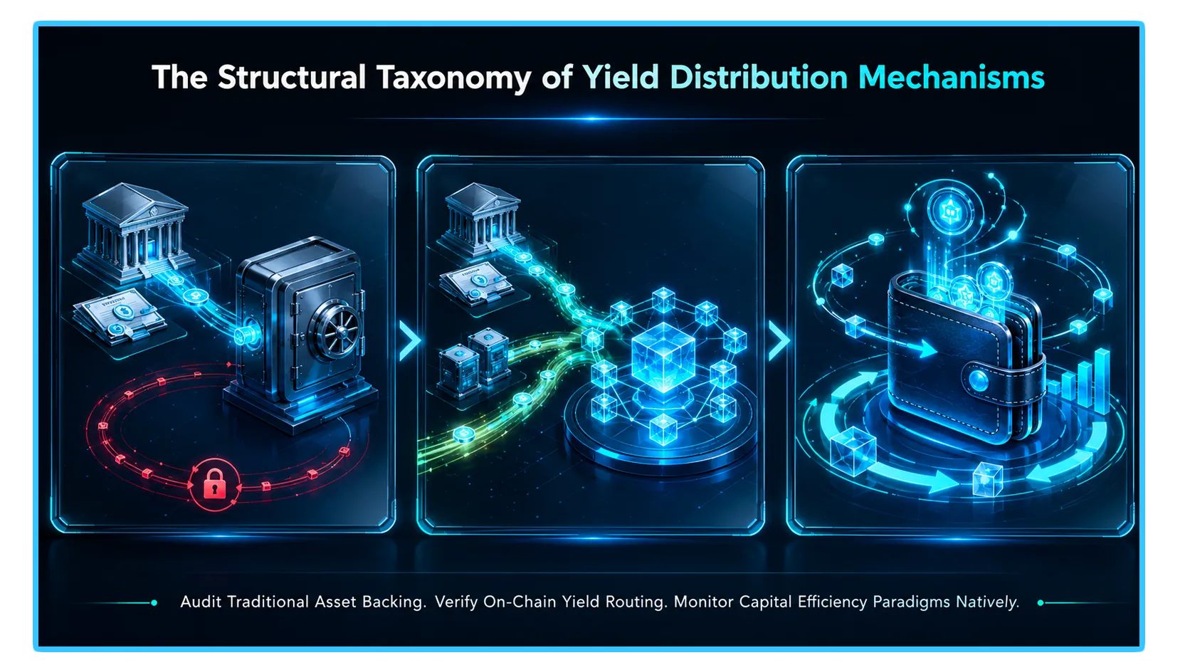 Yield-bearing stablecoins offer interest on deposits, contrasting with USDC's traditional 1:1 fiat parity model.