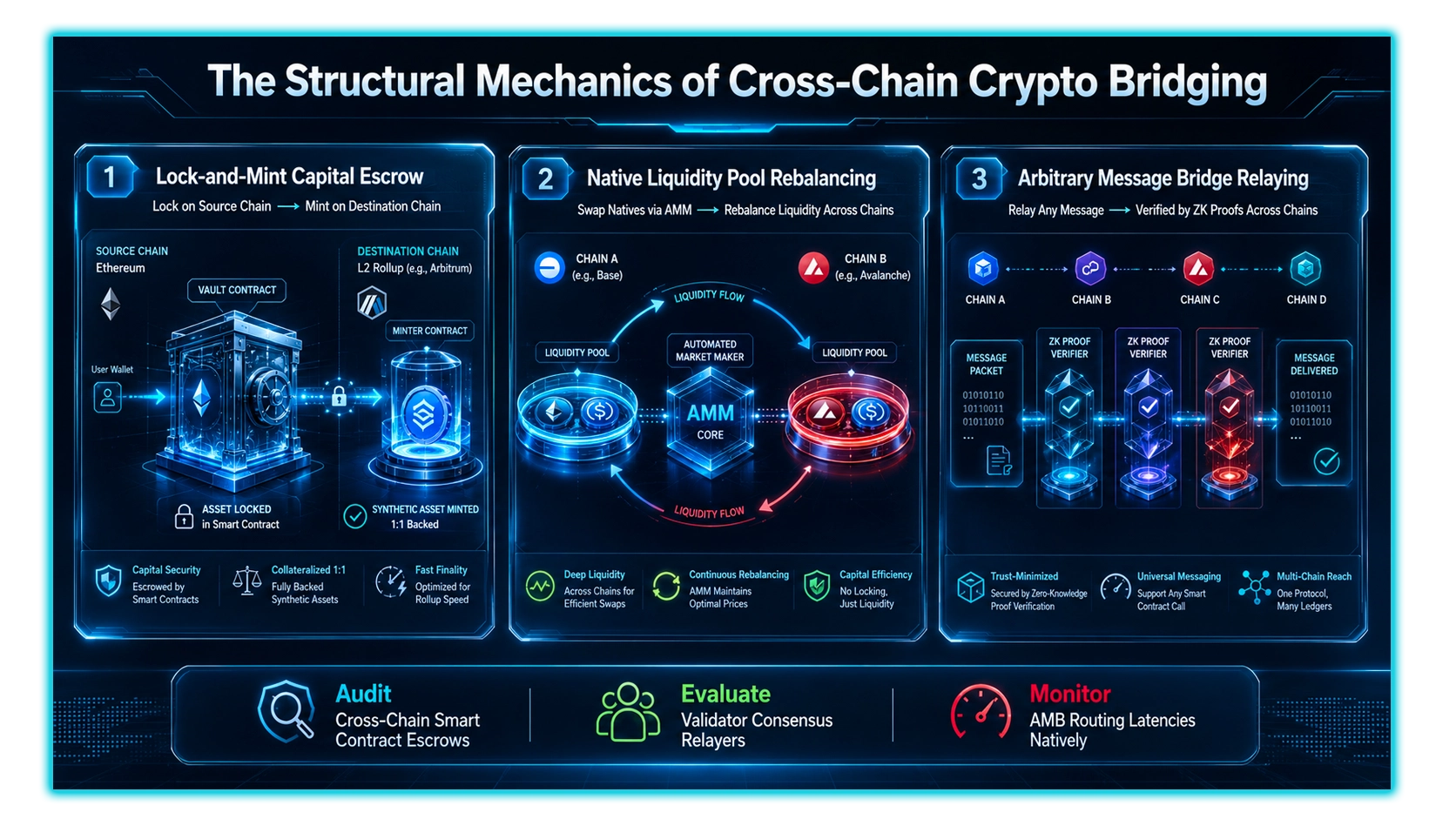 Crypto Bridges Explained: Lock-Mint, Burn-Mint, and Native