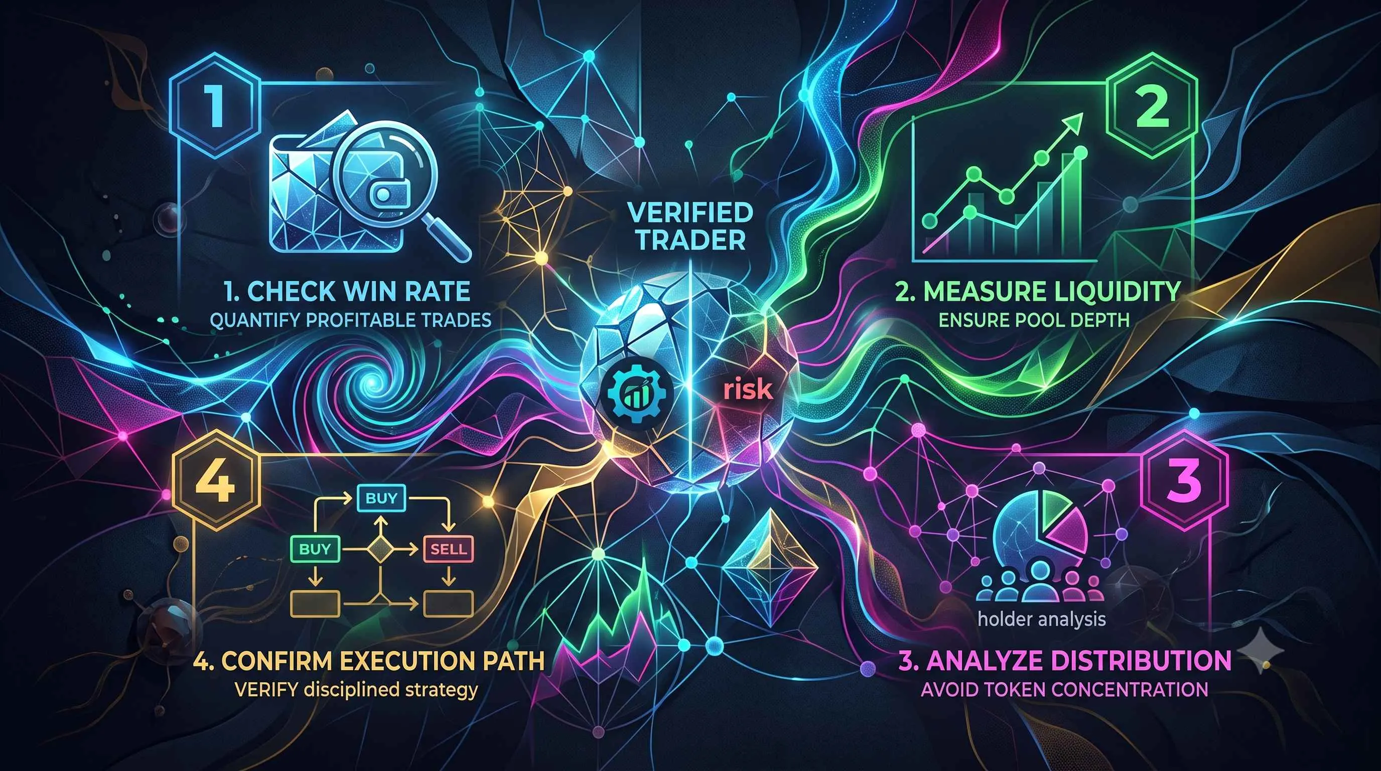 Illustration of blockchain transactions highlighting wallet profitability in decentralized finance (DeFi) trading strategies.