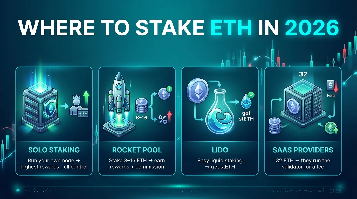 2026年のステーキングにおけるEthereumバリデーター要件、Ethereumエコシステムの成長と安定性を示しています。