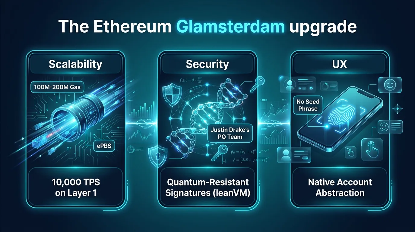 Ethereum-Upgrade "Glamsterdam" läutet eine neue Ära in der Skalierbarkeit von Blockchain und Dominanz in digitalen Vermögenswerten ein.