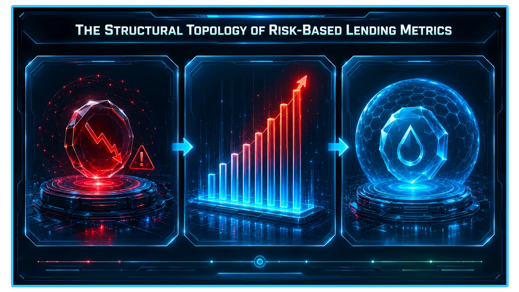 Aave V4 liquidity premiums graphic illustrating decentralized lending and capital cost dynamics in crypto markets.
