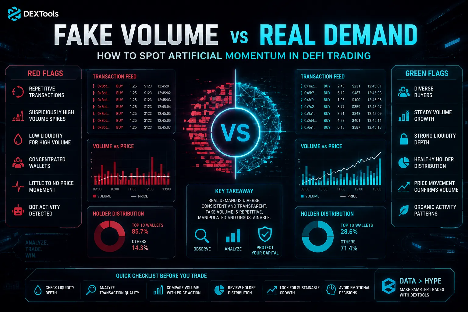 Fake Volume vs Real Demand: How to Spot Artificial Momentum in DeFi Trading