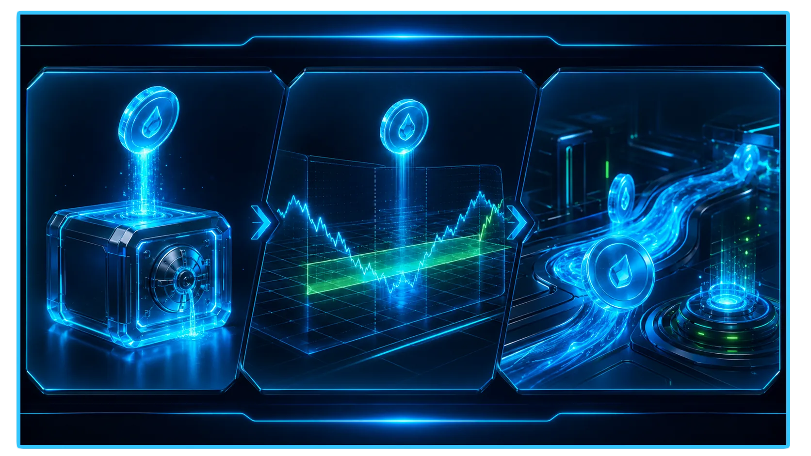 Illustration explaining single-sided liquidity in DeFi and its impact on Automated Market Makers (AMMs).