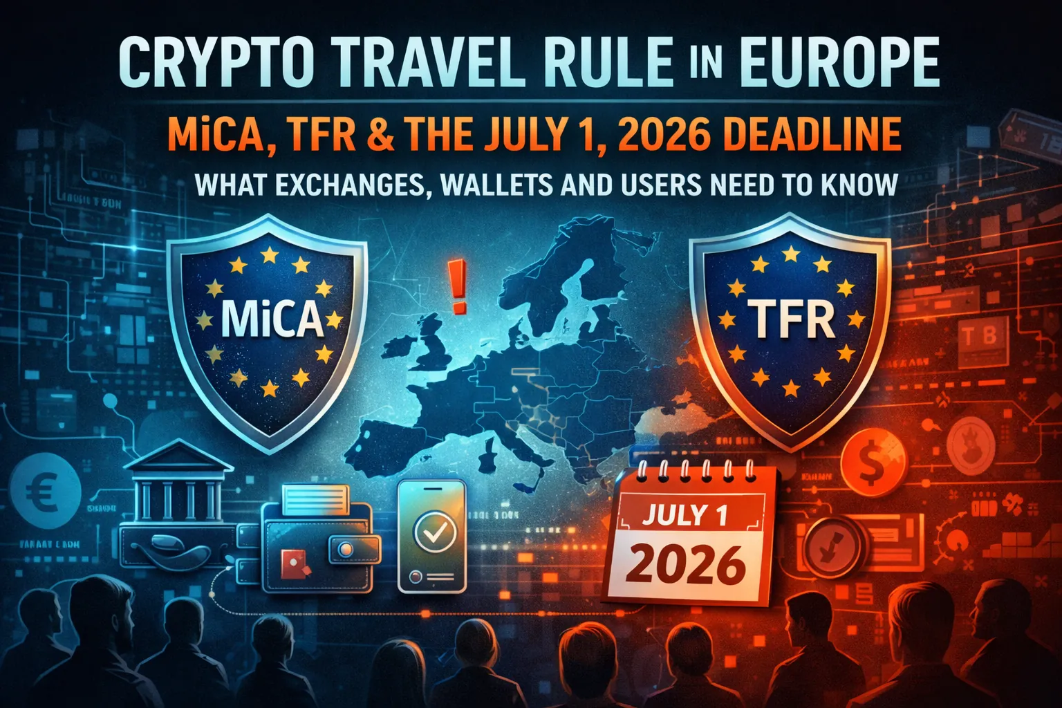 EU crypto regulations: MiCA and TFR impact on exchanges, wallets, and users ahead of the July 1, 2026 deadline.