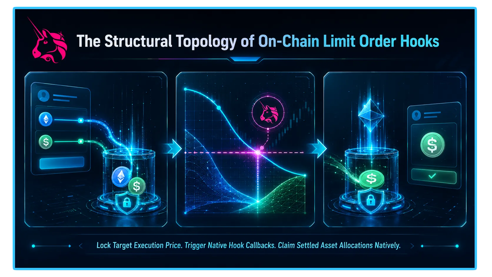 Uniswap v4 interface showcasing limit order hooks for on-chain trading efficiency in decentralized finance.