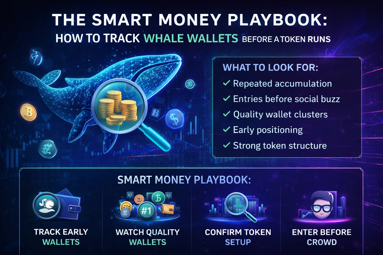 Crypto-Wal-Wallets verfolgen kluge Geldbewegungen, bevor sich die Preise auf dem Markt ändern.