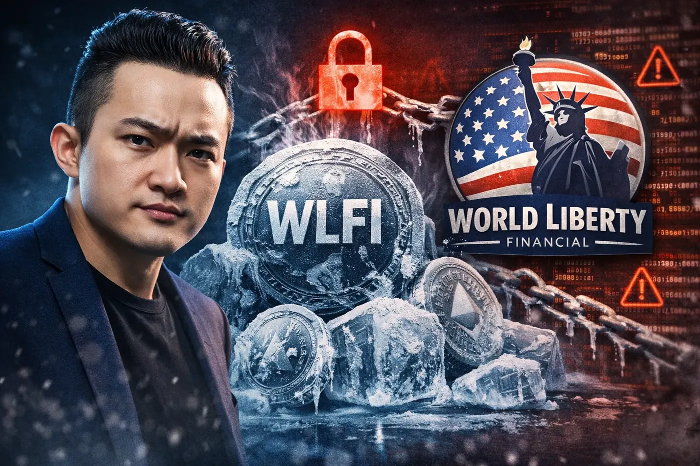 Justin Sun alega que World Liberty Financial puede congelar tokens de usuarios, generando un debate sobre la descentralización en cripto.