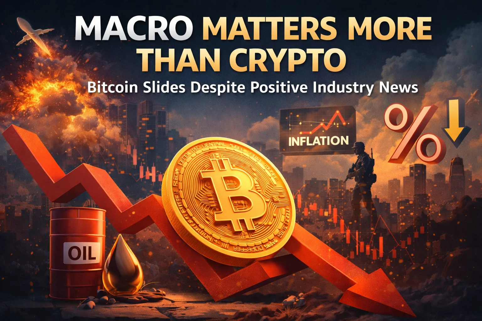 Les tendances du marché crypto éclipsées par l'inflation, les hausses d'énergie et le chaos géopolitique impactant le sentiment des investisseurs.