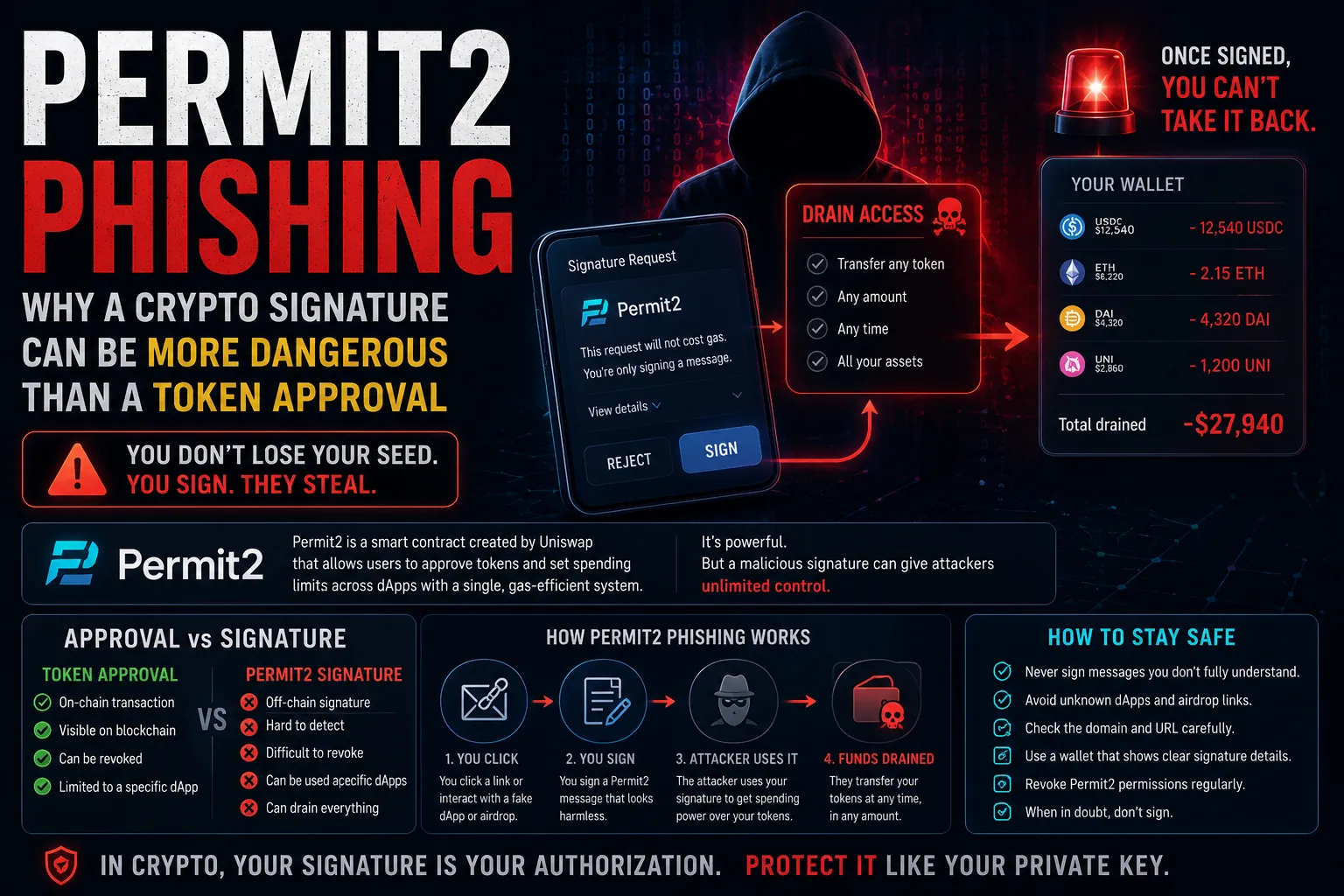 Krypto-Nutzer sehen sich wachsenden Risiken durch Permit2-Phishing gegenüber, da sich Wallet-Angriffe über traditionelle Token-Genehmigungen hinaus entwickeln.