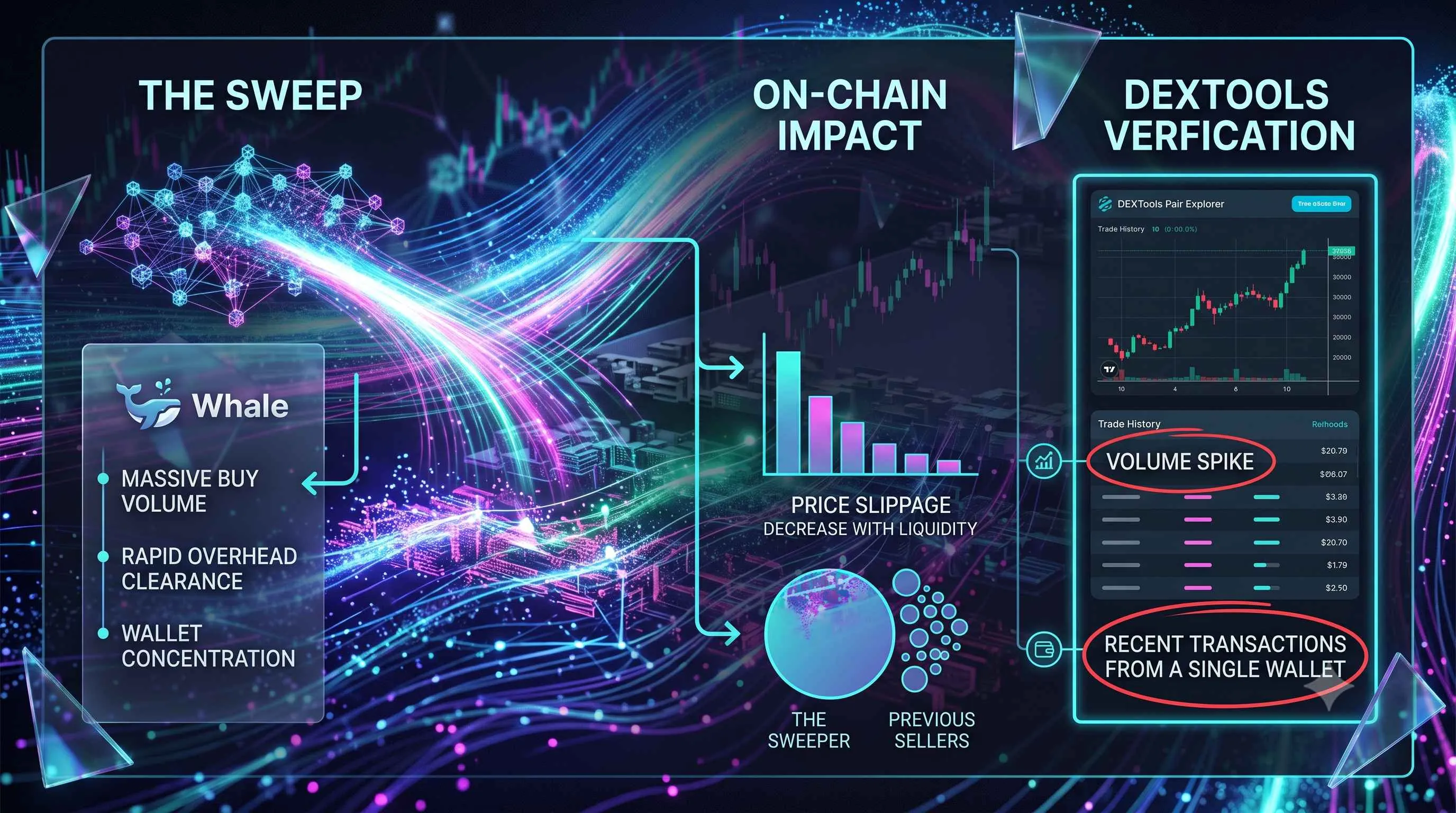 Illustration explaining the concept of "sweep the floor" in cryptocurrency markets and NFT trading dynamics.