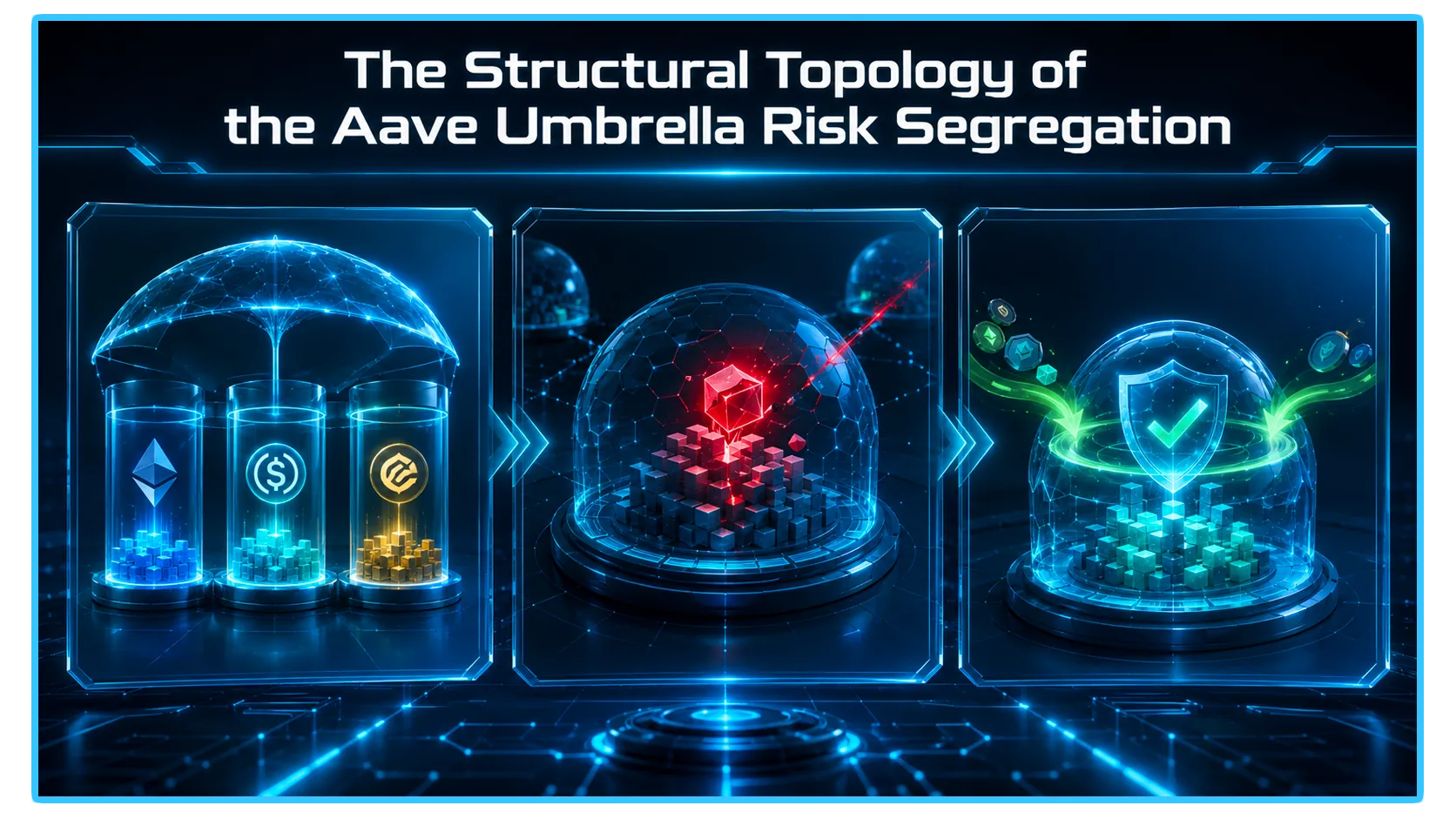 Aave Umbrella logo representing the new staking and slashing system in decentralized finance.