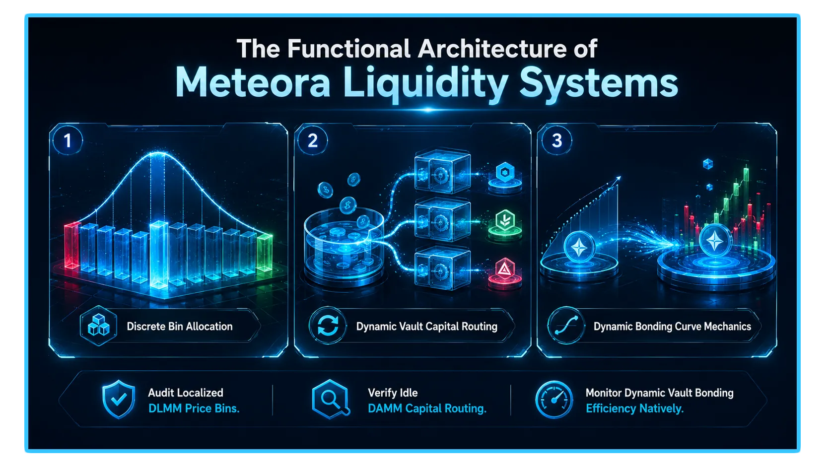 Meteora Liquidity Layer architecture for decentralized AMMs, enhancing capital efficiency in blockchain networks.