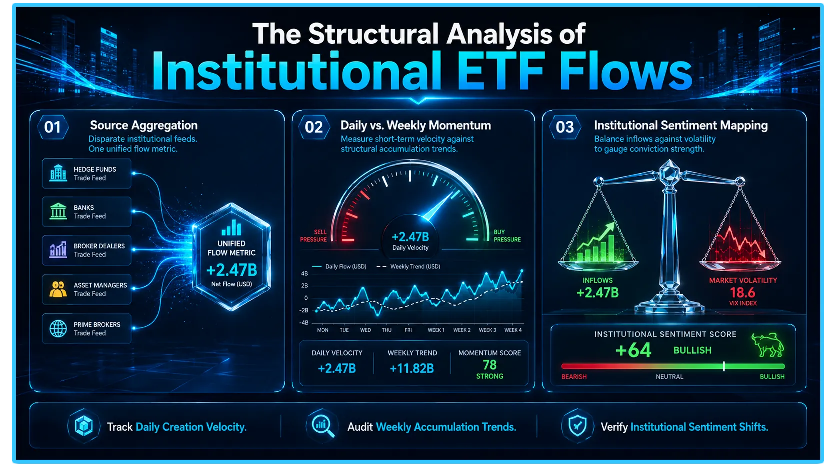 Institutional investors driving ETF flows in the digital asset ecosystem, highlighting macro-scale price discovery trends.