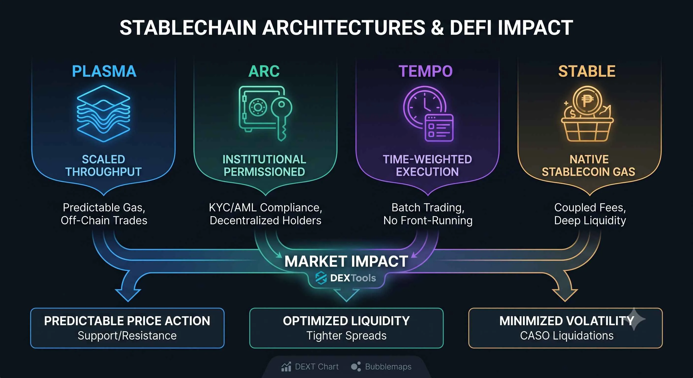Comparison of top Layer 1 and Layer 2 protocols in decentralized finance, highlighting stablechains and their benefits.