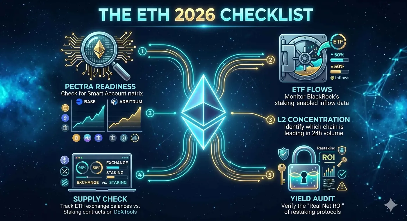Ethereum market trends 2026: Pectra upgrade and ETF staking guide with institutional yield focus.