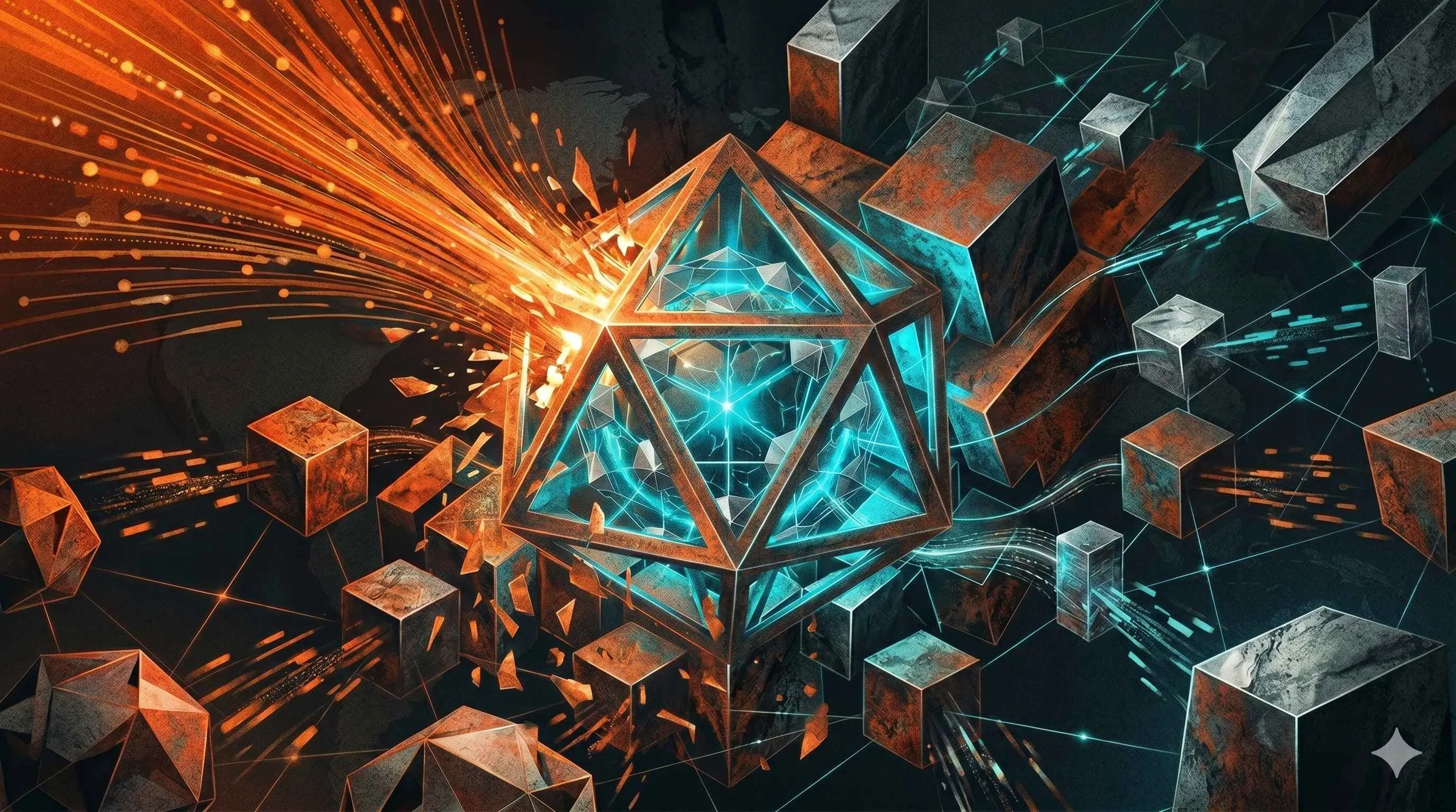 Ilustración de la tecnología blockchain de Kaspa (KAS), destacando los conceptos de GHOSTDAG y BlockDAG para una velocidad de transacción mejorada.