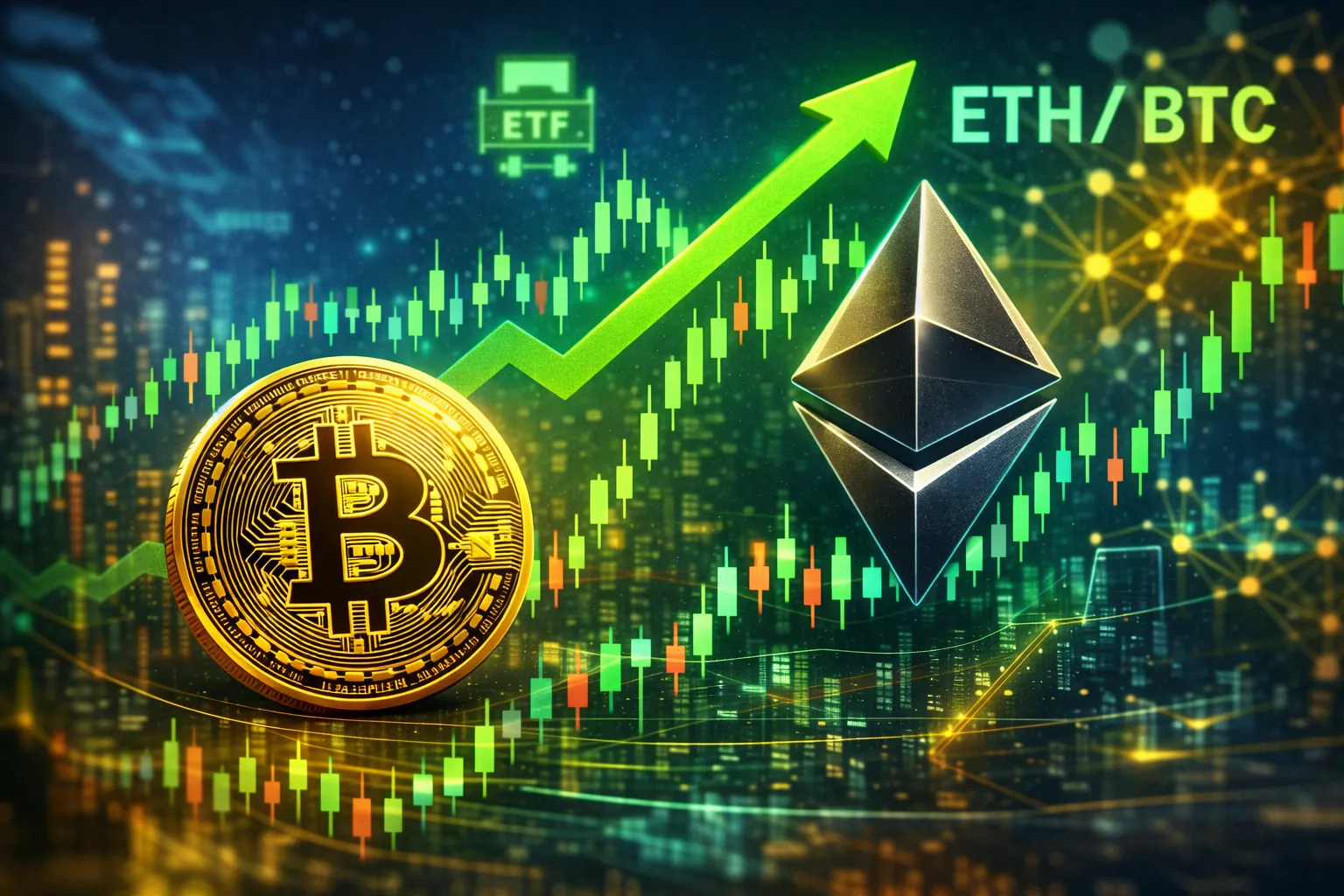 Ethereumの価格急騰はBitcoinを上回り、暗号市場のモメンタムと投資家の関心の潜在的な変化を示しています。