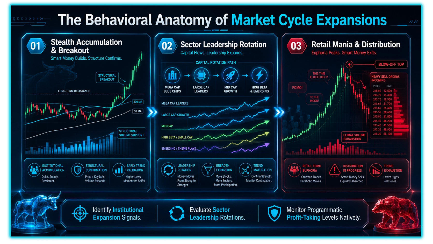 Bull market graph showing upward trends in stock prices, symbolizing investor optimism and economic growth.