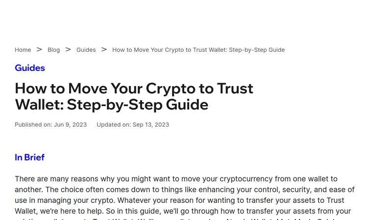 Trust Wallet Anleitung, die den Prozess zeigt, eine Empfangsadresse vor einer Überweisung zu erstellen oder zu finden