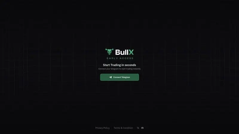Capture d'écran de BullX pour le guide des terminaux de trading Solana