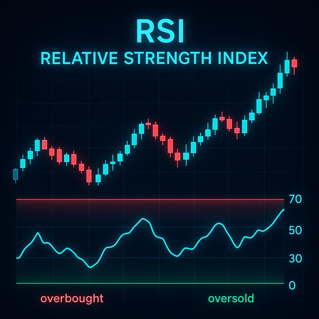 RSI indicator showing overbought and oversold zones