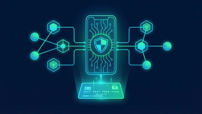 Illustration éditoriale d'un portefeuille crypto en auto-gérance avec sauvegarde sécurisée et accès on-chain