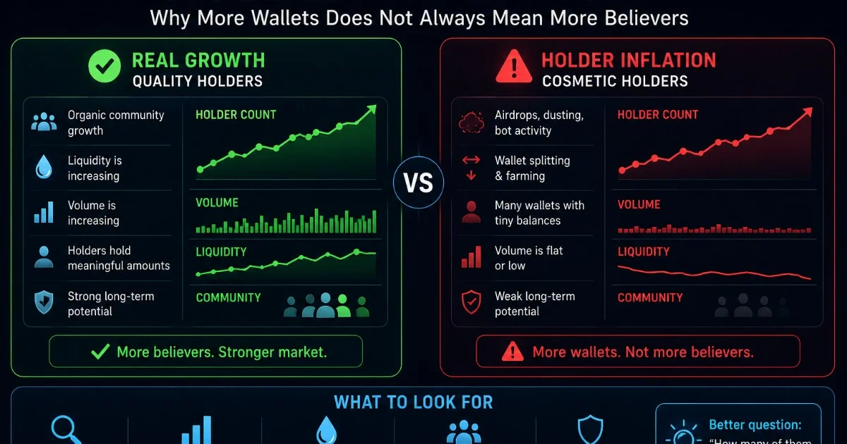 Holder Inflation: Why More Wallets Does Not Always Mean More Believers