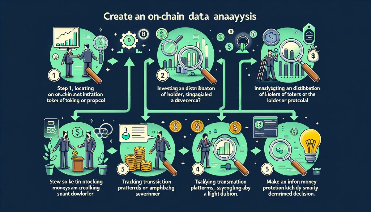 Fluxo de trabalho de análise on-chain: encontrar token, verificar detentores no Etherscan, analisar no Dune, rastrear dinheiro inteligente, tomar decisão