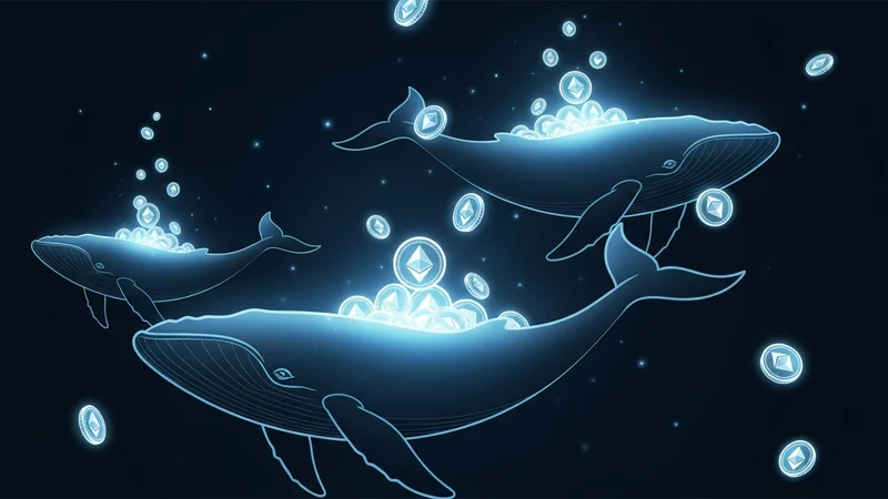 On-chain whale accumulation of ETH contrasted with spot Ether ETF outflows