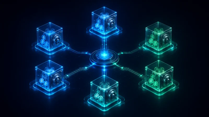 Diagram of Euler v2 modular vaults connected through the Ethereum Vault Connector