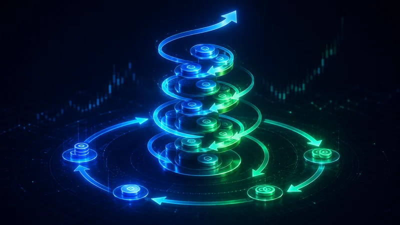 Looping strategy on Euler showing collateral, borrow and redeposit cycle with leverage multiplier
