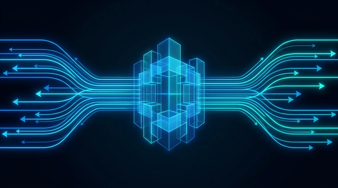 Illustration éditoriale montrant l'équilibre de la liquidité d'offre et de demande des deux côtés d'un marché crypto