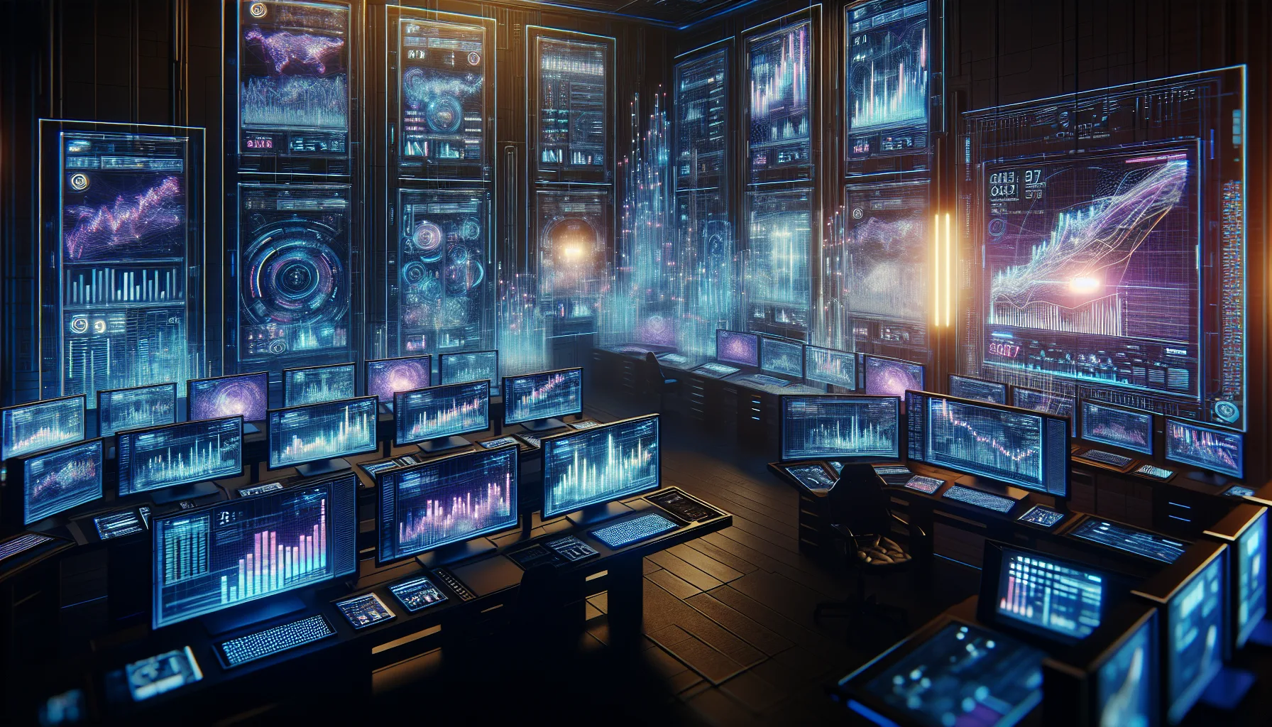 Chartmuster-Ausbruchbeispiele, die Dreiecke, Flaggen und Handels-Setups auf Krypto-Charts zeigen