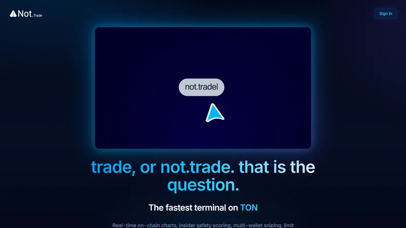 Not.Trade TON terminal Memescope interface compared with BonkBot Solana Telegram chat