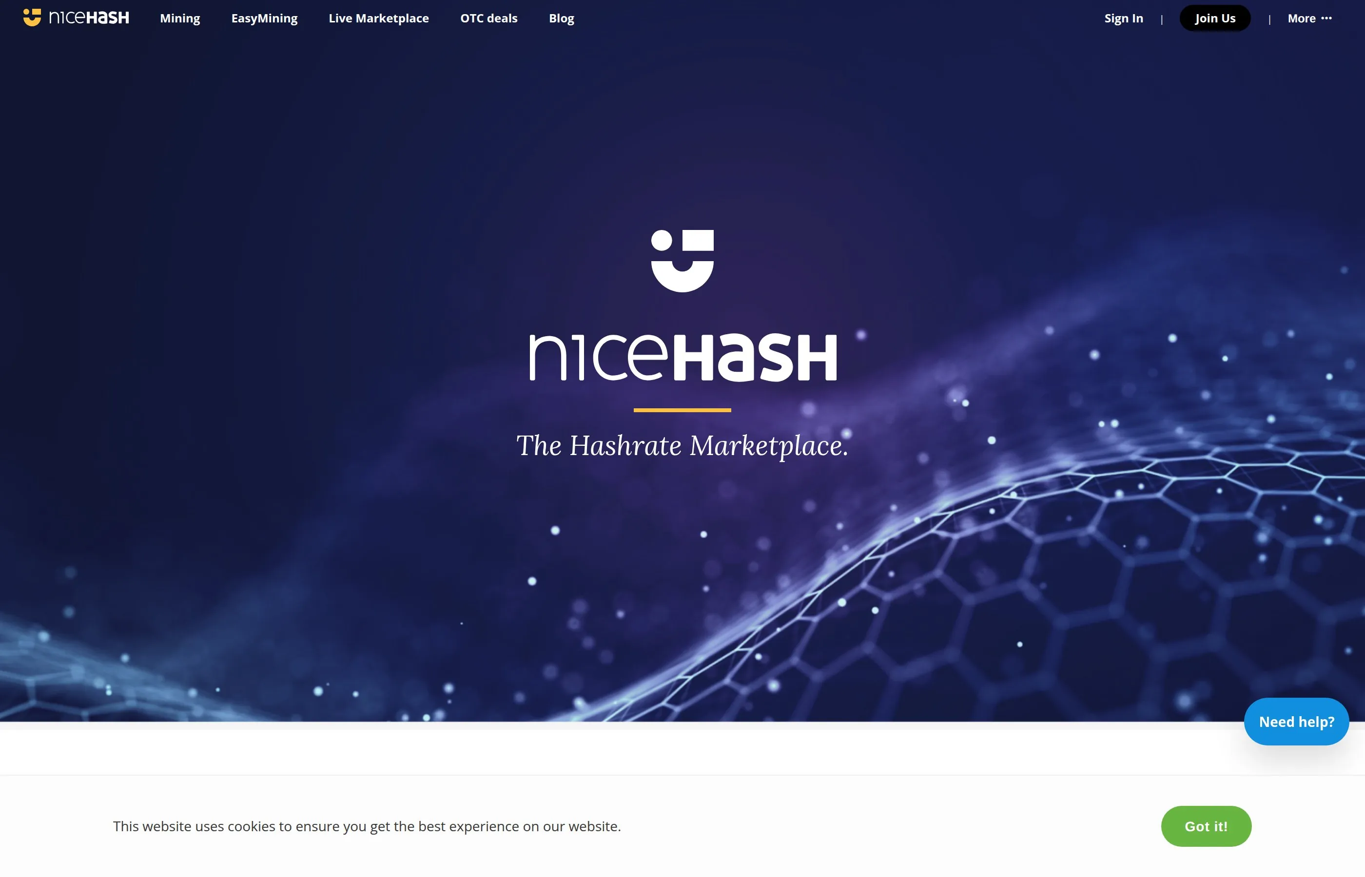 NiceHash mining marketplace