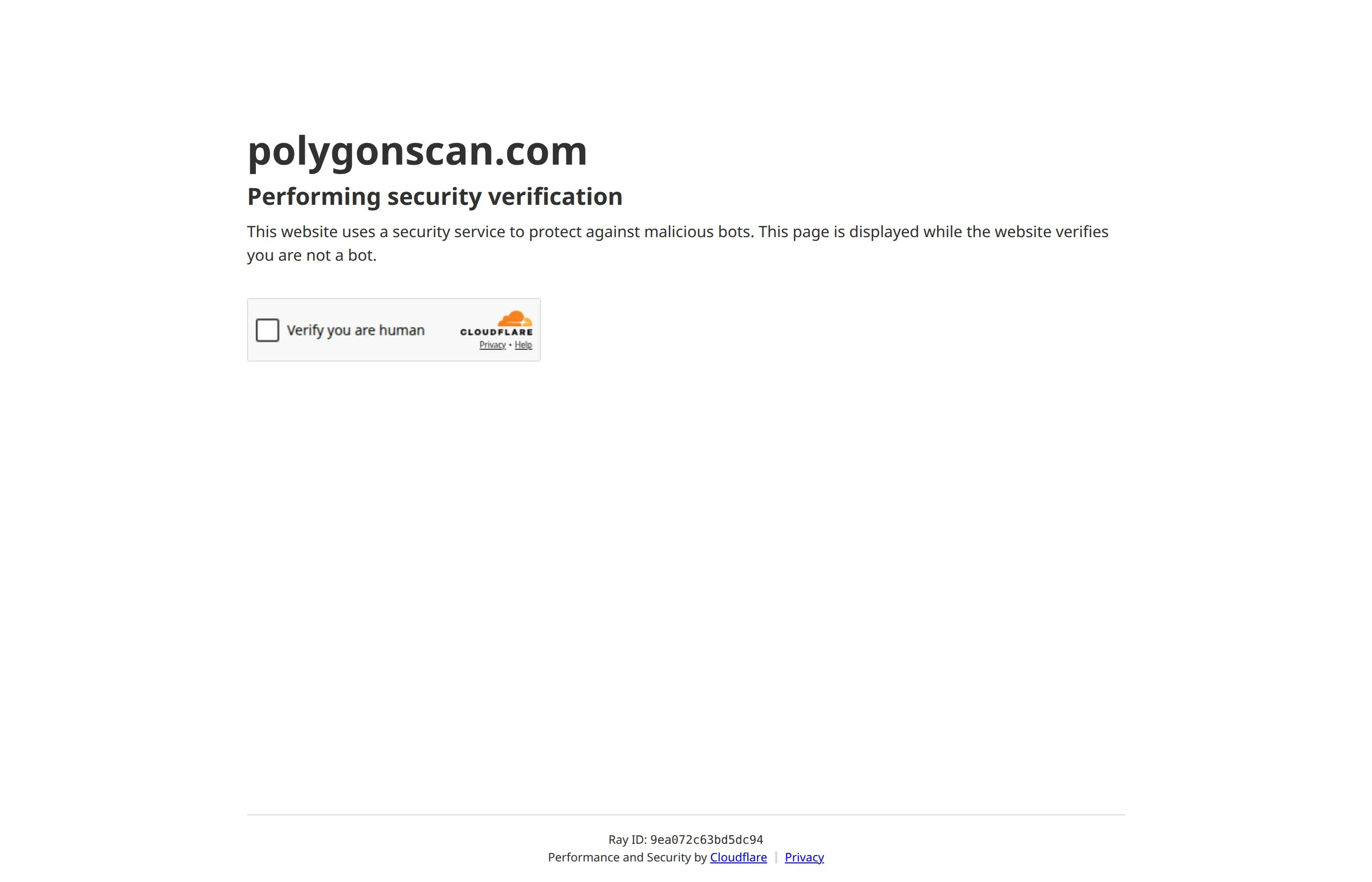 PolygonScan Layer 2 explorer