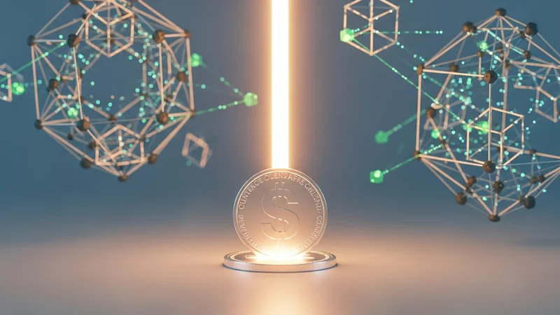 Diagramm, das den Vergleich der Zahlung von Blockchain-Gasgebühren in einem volatilen nativen Token gegenüber der Zahlung in dem USDT Stablecoin zeigt