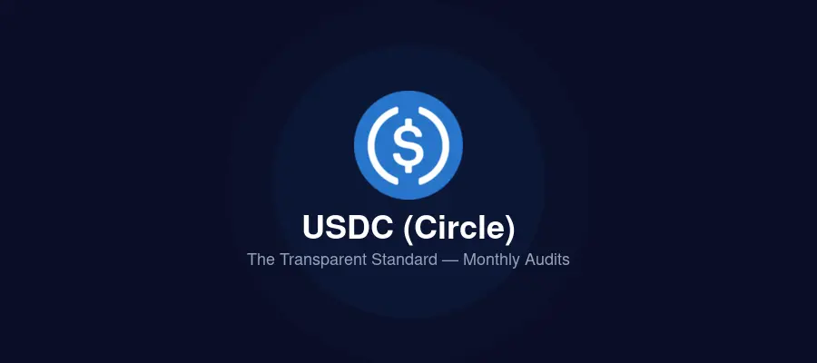 Stablecoin USDC Circle - completamente respaldada por Tesoros de EE.UU. con auditorías mensuales de Deloitte