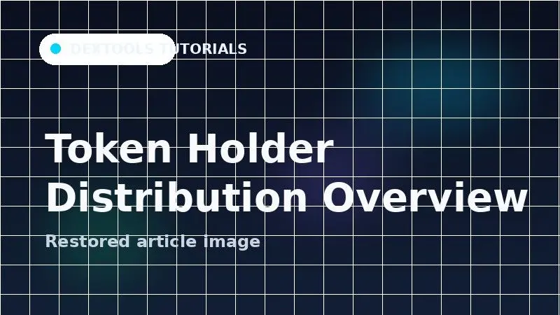 Bubble map visualization of token distribution and holder concentration analysis using DEXTools for cryptocurrency projects.