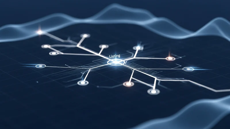 Diagram showing the flow from traditional stock market to blockchain tokenization