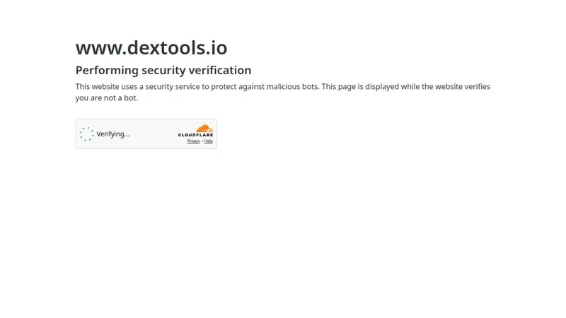 DEXTools 홈페이지 스크린샷, 플랫폼 및 시장 정보 인터페이스