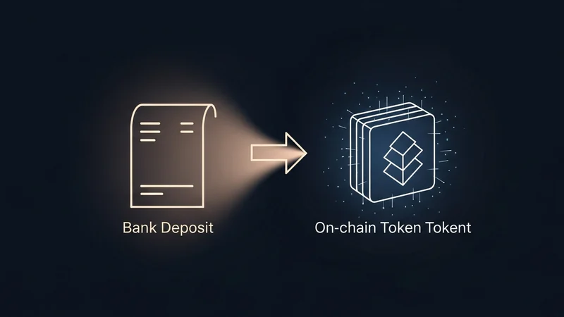Diagram comparing tokenized bank deposits with stablecoins on blockchain settlement rails